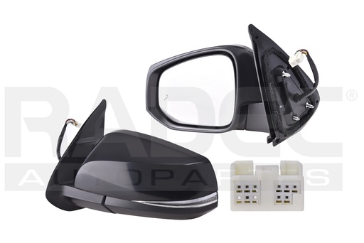 [018-3015-23] ESPEJO TY TACOMA 16-23 ELECTRICO C/DESEMPANANTE C/DIRECCIONAL P/SENSOR DE PROXIMIDAD P/PINTAR (8 PINES) 4X2/4X4/TRD/SPORT/EDICION ESPECIAL V6 6 CILINDROS 3.5L 4 PUERTAS IZQ
