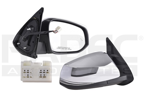 [018-3015-24] ESPEJO TY TACOMA 16-23 ELECTRICO C/DESEMPANANTE C/DIRECCIONAL P/SENSOR DE PROXIMIDAD CROMADO (8 PINES) 4X2/4X4/TRD/SPORT/EDICION ESPECIAL V6 6 CILINDROS 3.5L 4 PUERTAS DER