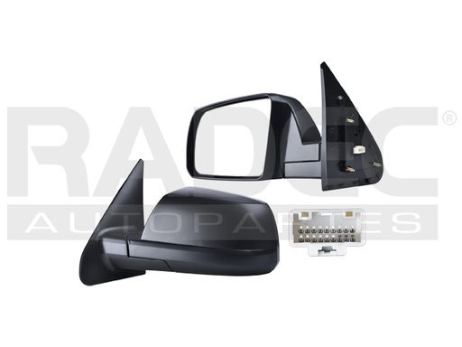 [018-3017-11] ESPEJO TY TUNDRA 07-13 ELECTRICO CORRUGADO NEGRO 3 PINES SR5 IZQ