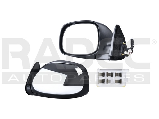 [018-3017-21] ESPEJO TY TUNDRA 00-06 CABINA REGULAR ELECTRICO C/DESEMPANANTE CROMADO 5 PINES SR5 IZQ