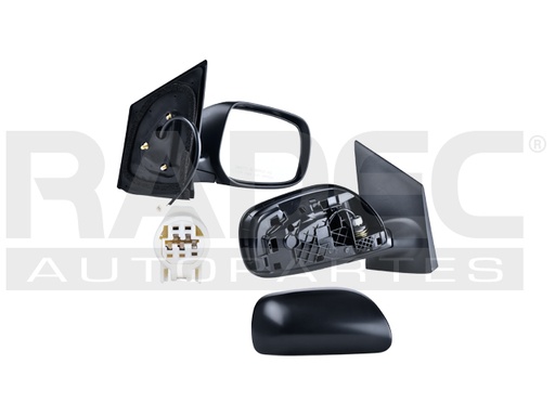 [018-3018-06] ESPEJO TY YARIS 07-16 ELECTRICO P/PINTAR RS/PREMIUM/CORE/BASE/S/CE/SE/LE/L L4 4CILINDROS 1.5L 4 PUERTAS DER