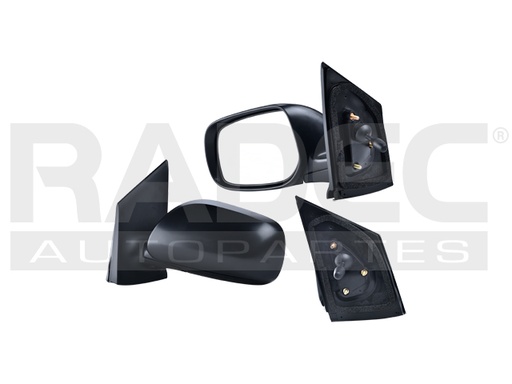 [018-3018-09] ESPEJO TY YARIS 07-16 C/CONTROL NEGRO BASE/SE L4 4CILINDROS 1.5L 4 PUERTAS IZQ