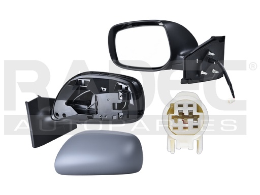 [018-3018-11] ESPEJO TY YARIS 07-11 ELECTRICO P/PINTAR 3/5 PUERTAS GV BASE/S IZQ