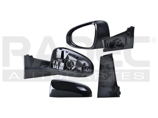 [018-3018-31] ESPEJO TY YARIS 12-16 5 PUERTAS MANUAL CORRUGADO PREMIUM/CORE/BASE/CE/SE/LE/L IZQ