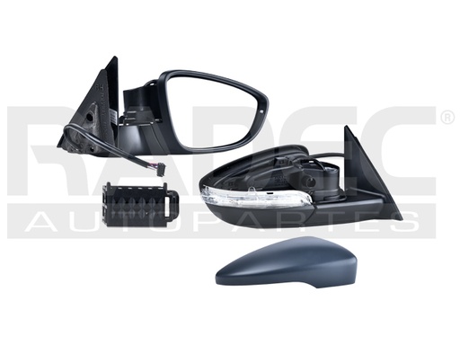 [018-3102-08] ESPEJO VW BEETLE 12-19 ELECTRICO C/DESENPANANTE C/DIRECCIONAL E/ABATIBLE P/PINTAR PREMIER/SPORTLINE/HIGHLINE/WOLFSBURG/SEL/R-LINE/FLEET/CLASSIC/TDI/SE/S/TRENDLINE/COMFORTLINE DER