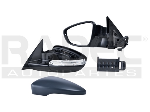 [018-3102-09] ESPEJO VW BEETLE 12-19 ELECTRICO C/DESENPANANTE C/DIRECCIONAL E/ABATIBLE P/PINTAR PREMIER/SPORTLINE/HIGHLINE/WOLFSBURG/SEL/R-LINE/FLEET/CLASSIC/TDI/SE/S/TRENDLINE/COMFORTLINE IZQ