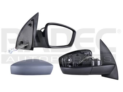 [018-3110-20] ESPEJO VW GOL 13-20 C/CONTROL P/PINTAR COMFORTLINE/TRENDLINE/STARLINE/HIGHLINE/I-MOTION/GT/CROSS/PEPPER/ROBUST L4 4 CILINDROS 1.6L 2/4/5 PUERTAS DER