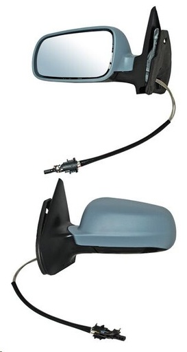 [018-3111-11] ESPEJO VW GOLF 00-07 C/CONTROL P/PINTAR GL/GLI/GLS/GLX/TDI/VR6/SOCCER/EUROPA/COMFORTLINE L4/L5/V6 4/5/6 CILINDROS 1.8/1.9/2.0/2.5/2.8L 4 PUERTAS IZQ