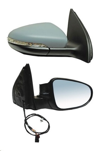 [018-3111-28] ESPEJO VW GOLF 10-14 ELECTRICO C/DESEMPANANTE C/DIRECCIONAL E/ABATIBLE P/PINTAR 6 PINES GTI/BASE/SPORTLINE/HIGHLINE/TRENDLINE/COMFORTLINE DER