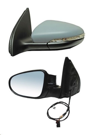 [018-3111-29] ESPEJO VW GOLF 10-14 ELECTRICO C/DESEMPANANTE C/DIRECCIONAL E/ABATIBLE P/PINTAR 6 PINES GTI/BASE/SPORTLINE/HIGHLINE/TRENDLINE/COMFORTLINE IZQ