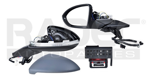 [018-3111-35] ESPEJO VW GOLF 15-19 ELECTRICO C/DESEMPANANTE C/DIRECCIONAL C/LUZ INFERIOR E/ABATIBLE P/PINTAR 9 PINES GTI/R-LINE/STYLE/LIFE/HIGHLINE/TRENDLINE/COMFORTLINE/WAGON IZQ
