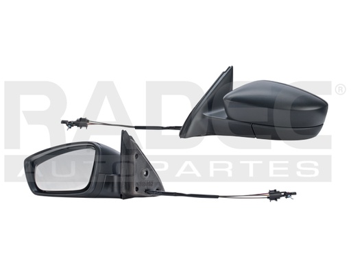[018-3112-17] ESPEJO VW JETTA BICENTENARIO 11-18 C/CONTROL CORRUGADO TDI/STYLE/FEST L4/L5 4/5 CILINDROS 2.0/2.5L 4 PUERTAS IZQ