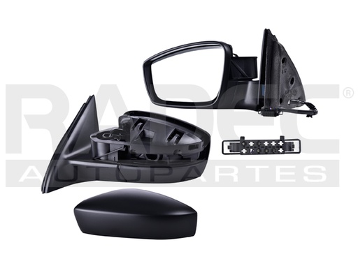 [018-3112-23] ESPEJO VW JETTA 11-18 ELECTRICO C/DESEMPANANTE CORRUGADO 5 PINES TDI/STYLE/FEST L4/L5 4/5 CILINDROS 2.0/2.5L 4 PUERTAS IZQ