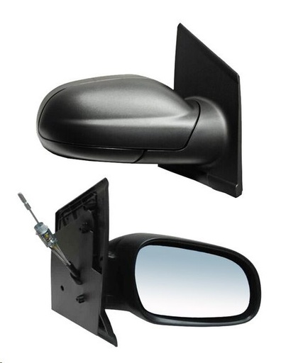 [018-3113-04] ESPEJO VW LUPO 05-09/CROSSFOX 07-10/SPORT VAN 07-09 C/CONTROL CORRUGADO NEGRO TDI 1.4/1.4/1.2 DER