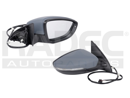 [018-3114-10] ESPEJO VW PASSAT CC 12-16 ELECTRICO C/DESEMPANANTE C/DIRECCIONAL P/PINTAR FSI 3.6/TSI 1.8/TDI 2.0/TSI 2.0/TDI 1.6/TSI 1.4 DER