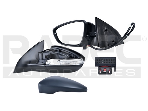 [018-3114-13] ESPEJO VW PASSAT CC 09-12 ELECTRICO C/DESEMPANANTE C/DIRECCIONAL C/MEMORIA C/LUZ P/PINTAR HIGHLINE/SPORTLINE/LUXURY/VR6/MOTION/EXECUTIVE/LIMITED/PLUS/SPORT IZQ