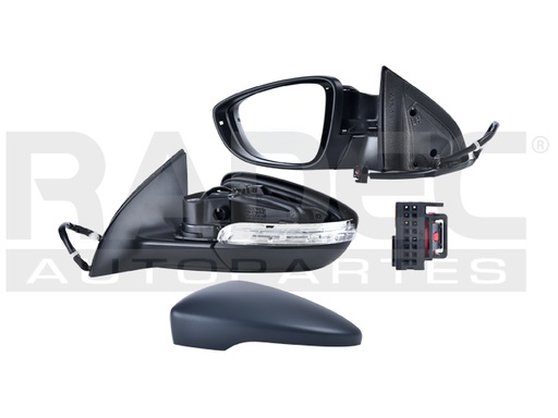 [018-3114-17] ESPEJO VW PASSAT CC 09-12 ELECTRICO C/DESENPANANTE C/DIRECCIONAL P/PINTAR V/SPORTLINE/HIGHLINE L4/V6 4/6CILINDROS 2.0/3.6L 4 PUERTAS IZQ