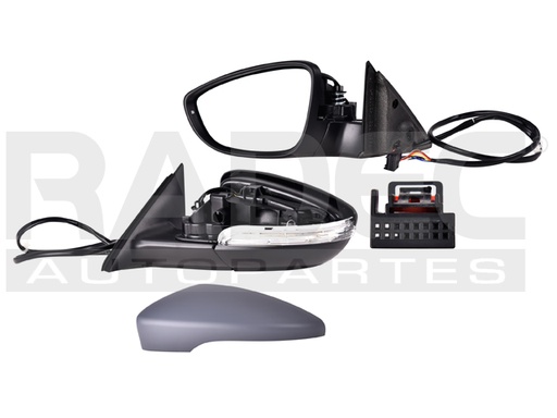 [018-3114-29] ESPEJO VW PASSAT 12-18 ELECTRICO C/DESEMPANANTE C/DIRECCIONAL C/MEMORIA P/PINTAR IZQ