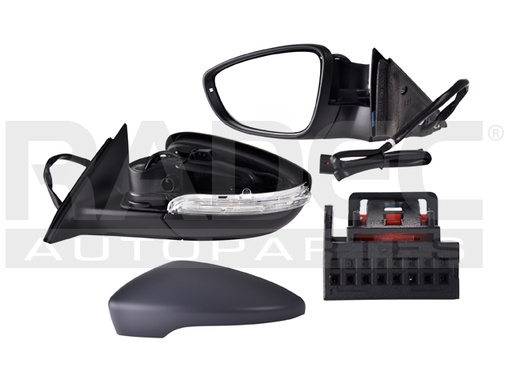 [018-3114-31] ESPEJO VW PASSAT 12-18 ELECTRICO C/DESENPANANTE C/DIRECCIONAL C/MEMORIA E/ABATIBLE P/PINTAR COMFORLINE/HIGHLINE/SPORTLINE/SPORT/SE/S IZQ