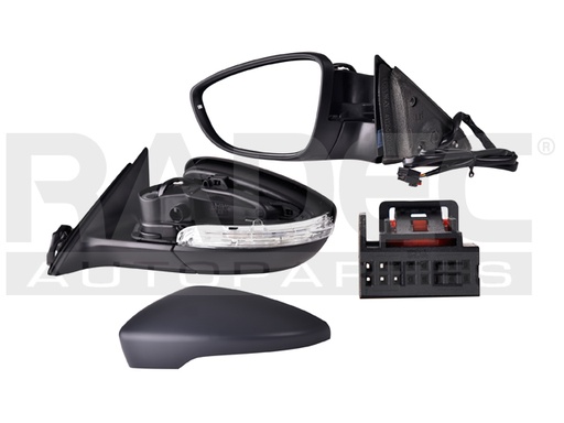 [018-3114-33] ESPEJO VW PASSAT 12-18 ELECTRICO E/ABATIBLE C/DESEMPANANTE C/DIRECCIONAL P/PINTAR COMFORTLINE/GT/HIGHLINE/R-LINE/SEL/SE/S/SPORTLINE/TRENDLINE/EXCECLINE IZQ