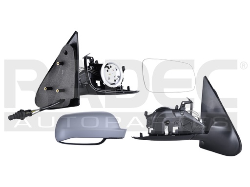 [018-3115-10] ESPEJO VW POINTER 00-09 4 PUERTAS C/CONTROL P/PINTAR DER