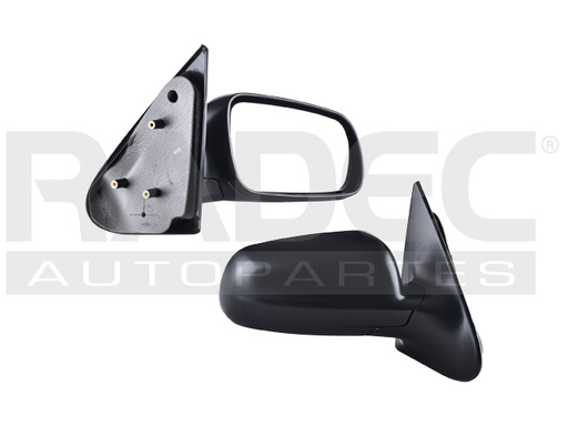 [018-3115-28] ESPEJO VW POINTER 00-09 4 PUERTAS MANUAL CORRUGADO NEGRO DER