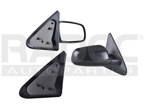 [018-3115-30] ESPEJO VW POINTER 00-09 2 PUERTAS MANUAL CORRUGADO NEGRO DER