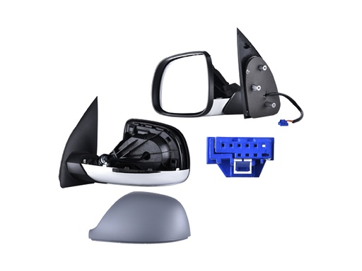 [018-3125-01] ESPEJO VW AMAROK 11-20 ELECTRICO C/DESEMPANANTE P/PINTAR BASE CROMADA HIGHLINE/STARLINE/TRENDLINE L4/V6 4/6 CILINDROS 4 PUERTAS IZQ