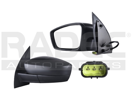 [018-3127-03] ESPEJO VW SAVEIRO 13-16 ELECTRICO CORRUGADO IZQ