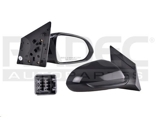[018-3401-00] ESPEJO HY ACCENT 18-22 ELECTRICO P/PINTAR 3 PINES GL/GLS/MID L4 4 CILINDROS 1.6L 4/5 PUERTAS DER