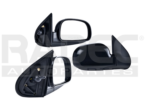[018-3404-06] ESPEJO HY SANTA FE 03-04 C/CONTROL NEGRO