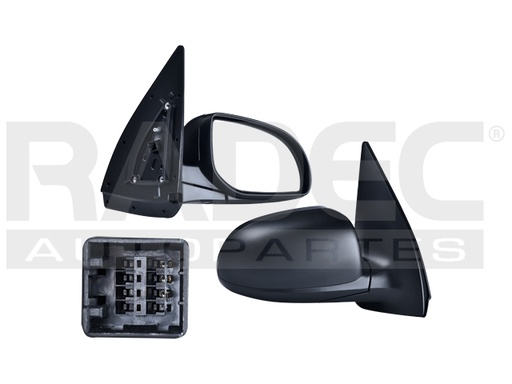 [018-3405-02] ESPEJO HY I10 12-14 ELECTRICO CORRUGADO GL/GLS/MT/PLUS L4 4CILINDROS 1.1/1.2L 5 PUERTAS DER