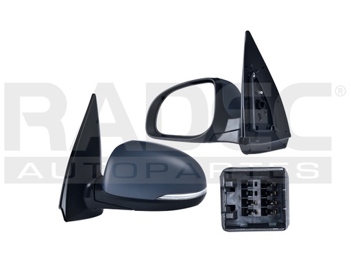 [018-3405-09] ESPEJO HY I10 12-14 ELECTRICO C/DESENPANANTE C/DIRECCIONAL P/PINTAR GL/GLS/MT/PLUS L4 4CILINDROS 1.1/1.2L 5 PUERTAS IZQ