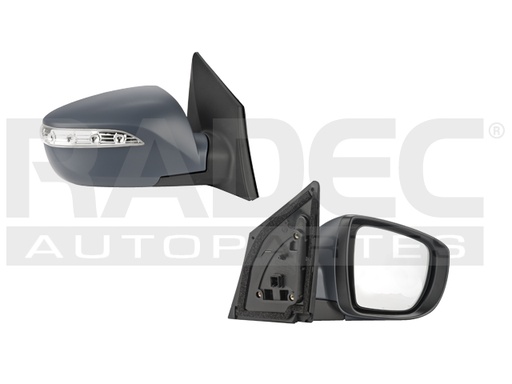 [018-3407-02] ESPEJO HY IX-35 15 ELECTRICO C/DESEMPANANATE C/DIRECCIONAL P/PINTAR GLS/LIMITED L4 4 CILINDROS 2.0L 5 PUERTAS DER