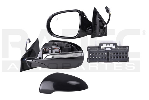 [018-3503-17] ESPEJO KI SORENTO 16-20 ELECTRICO C/DESEMPANANTE C/DIRECCIONAL P/SENSOR DE PROXIMIDAD P/PINTAR EX/LX/SXL L4/V6 4/6 CILINDROS 2.4/3.3L 5 PUERTAS IZQ