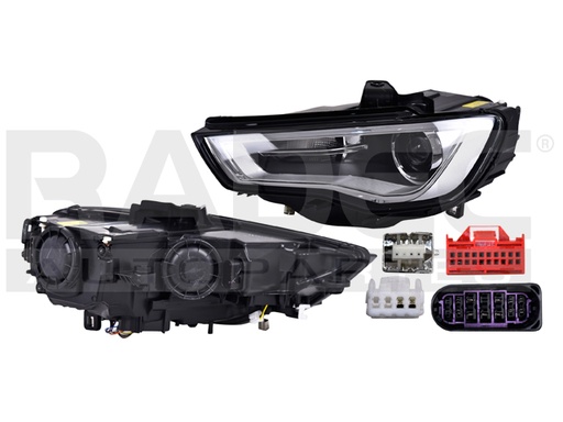 [019-0201-21] FARO AD A3 13-16 ELECTRICO C/MOTOR C/LEDS P/FOCO XENON S/FOCO DEPO IZQ