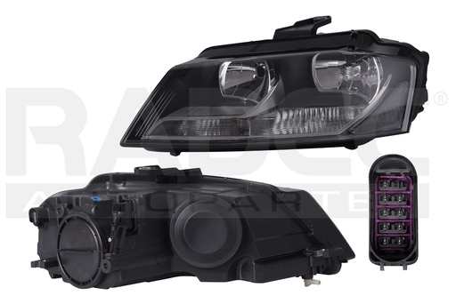 [019-0201-23] FARO AD A3 09-12 ELECTRICO C/MOTOR P/FOCO HALOGENO S/FOCO DEPO IZQ