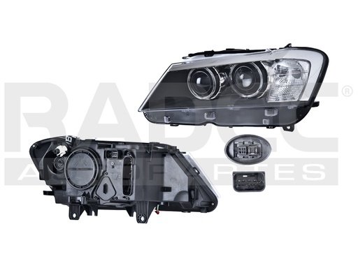 [019-0317-05] FARO BW X3 11-14 ELECTRICO C/MOTOR P/FOCO XENON S/FOCO DEPO IZQ