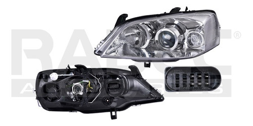 [019-0601-17] FARO CV ASTRA 04-06 MANUAL 4 PUERTAS FONDO CROMADO P/FOCO HALOGENO S/FOCO DEPO IZQ