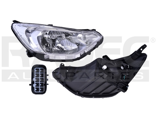 [019-0604-22] FARO CV AVEO 18-23 MANUAL/ELECTRICO S/MOTOR FONDO CROMADO S/FOCO DEPO DER