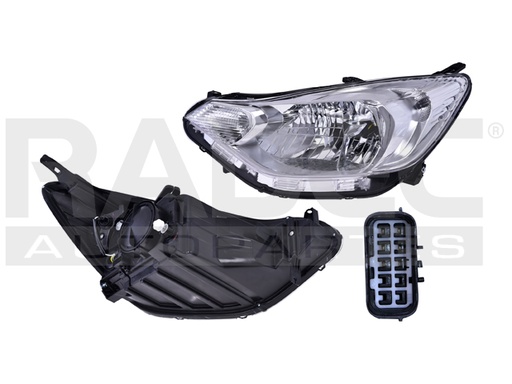 [019-0604-23] FARO CV AVEO 18-23 MANUAL/ELECTRICO S/MOTOR FONDO CROMADO S/FOCO DEPO IZQ