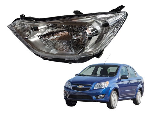 [019-0604-23] FARO CV AVEO 18-23 MANUAL/ELECTRICO S/MOTOR FONDO CROMADO S/FOCO DEPO IZQ