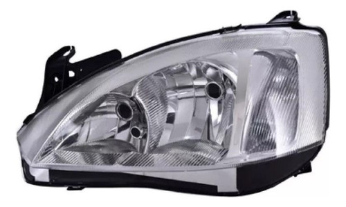 [019-0617-03] FARO CV CORSA 03-07 LINEA ANTERIOR 5 PUERTAS FONDO CROMADO P/FOCO H7 5 PINES S/FOCO DEPO IZQ