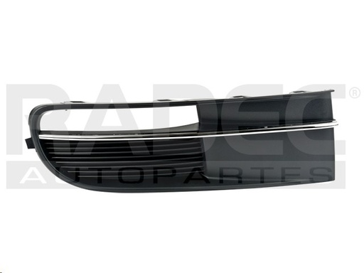 [003-3102-02] REJILLA FASCIA DELANTERA VW BEETLE 13-15 S/HOYO P/FARO C/MOLDURA CROMADA DER