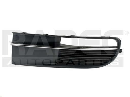 [003-3102-03] REJILLA FASCIA DELANTERA VW BEETLE 13-15 S/HOYO P/FARO C/MOLDURA CROMADA IZQ