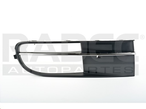 [003-3102-04] REJILLA FASCIA DELANTERA VW BEETLE 13-15 C/HOYO P/FARO C/MOLDURA CROMADA DER