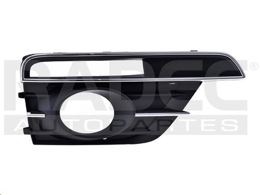 [003-3102-12] REJILLA FASCIA VW BEETLE 17-18 C/HOYO P/FARO C/MOLDURA CROMADA DER