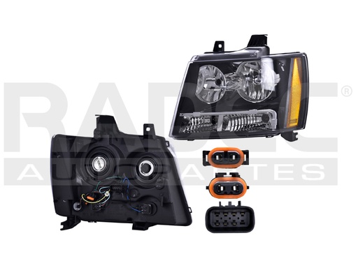 [019-0642-01] FARO CV AVALANCHE 07-13 FONDO NEGRO S/FOCO DEPO IZQ