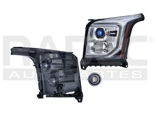[019-0651-05] FARO CV YUKON DENALI 15-17 C/LUPA AZUL C/FOCO HALOGENO C/LUZ DE DIA DEPO IZQ