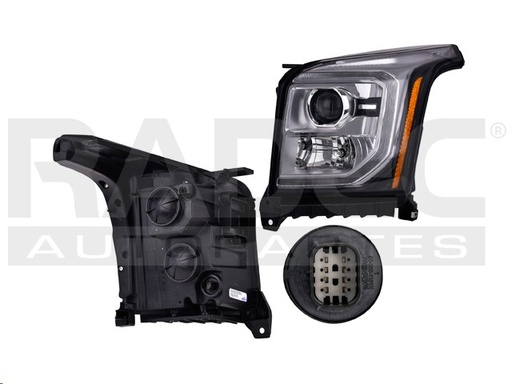 [019-0651-11] FARO CV YUKON DENALI 15-20 LUPA NEGRA P/FOCO HALOGENO C/LUZ DE DIA C/FOCO DEPO IZQ